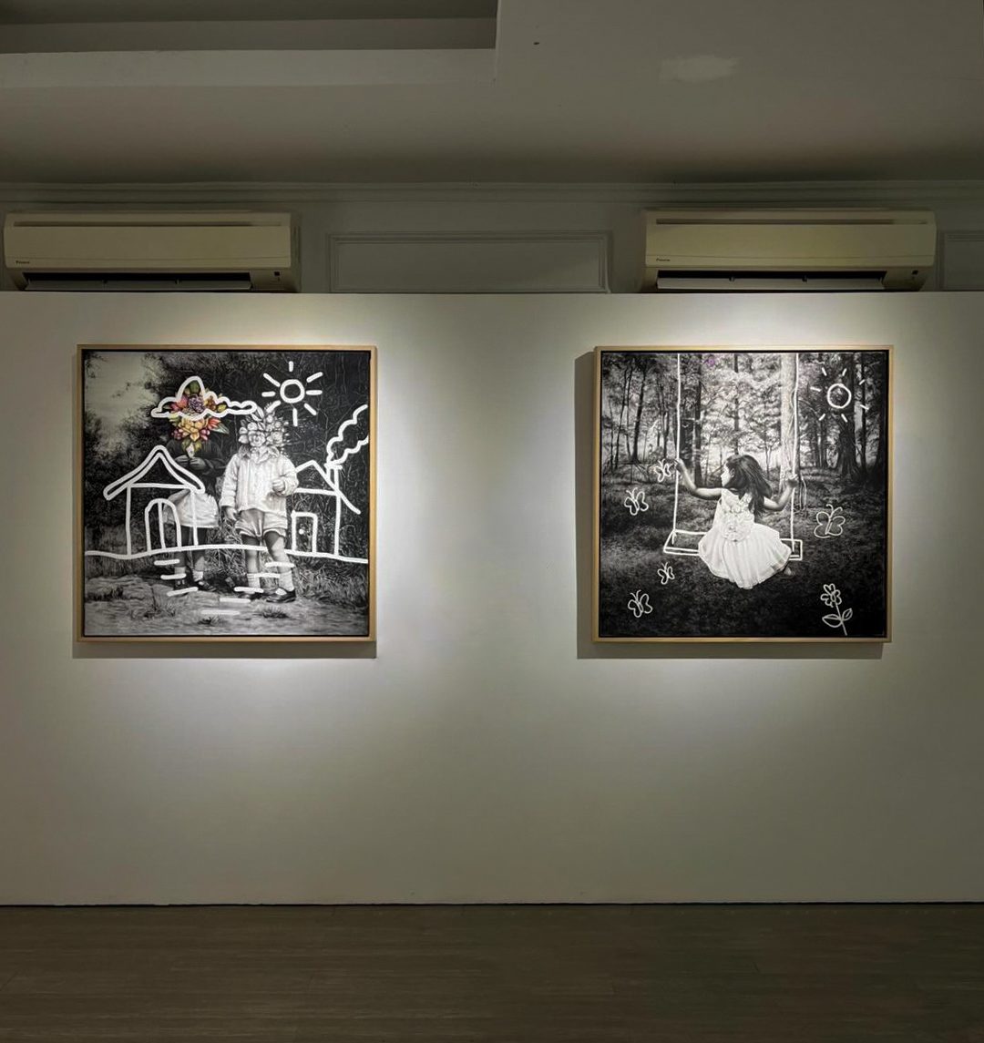 Unrestricted Will and Another Felicity hanging side by side on a gallery wall